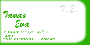 tamas eva business card